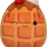 Squishmallows Weaver The Waffle with Strawberries and Whipped Cream