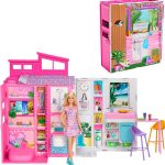 Barbie Getaway Doll House with Barbie Doll, 4 Play Areas and 11 Decor Accessories