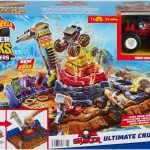 Hot Wheels Monster Trucks Arena Smashers Bone Shaker Ultimate Crush Yard