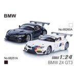 MSZ  BMW Z4 GT3 1:24 Diecast Model With Pull Back Simulation, Sound Light, Doors Opening