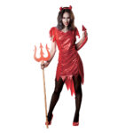 Lady Devil Dress Up Adult Halloween Cosplay Roleplay Theme Party Costumes, Large UK 16-18