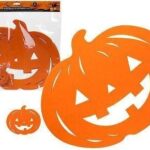 Halloween Pumpkin Placemat Set In Opp Bag W/Header Card