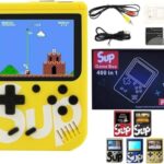 400 in 1 Sup Game Box Rechargable Console/Led Screen/Retro Classic Gaming Console-Yellow