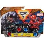 Monster Jam Twin Pack Original Monster Trucks Marvel Superhero Design 1:64 (Assorted Truck Pairs, Random)