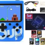 400 in 1 Sup Game Box Rechargable Console/Led Screen/Retro Classic Gaming Console- Blue