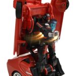 Transformers Remote Control Car Transform and Battle Vehicle For Kids - Red