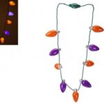 Halloween 2Asst Col B/Op 9 Bulb Necklace W/3 Function Ic Opp Bag/Hc