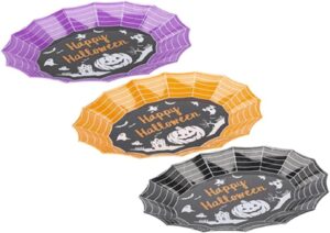Halloween Oval Web Shaped Trays
