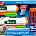 XShot BOB Tropical Block Party 2 Medium Fast Fill With 7 BOB