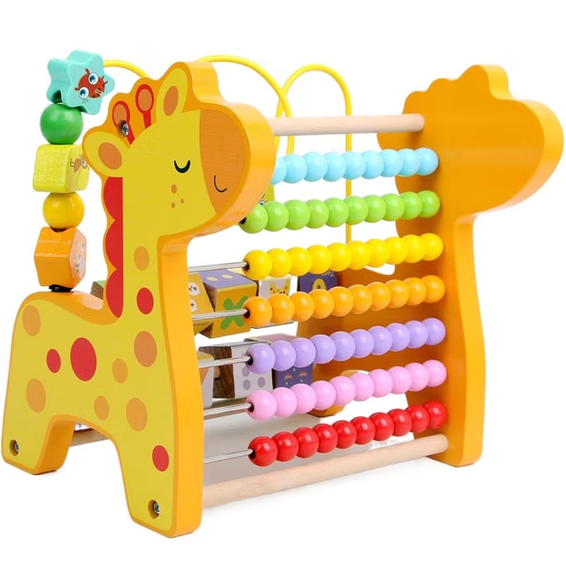 Wooden Multi Functional Animal Abacus | Play and Dream Toys UAE