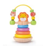 Lion Stacker with Bead Fun Wooden Toys