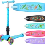 BoldCube 3 Wheel Scooter Folding Teeny Dinosaur (Blue)