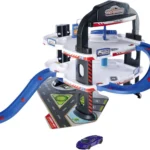Majorette Urban Toy, 3 Levels Parking Garage with Manual Lift, Car Wash & Petrol Station