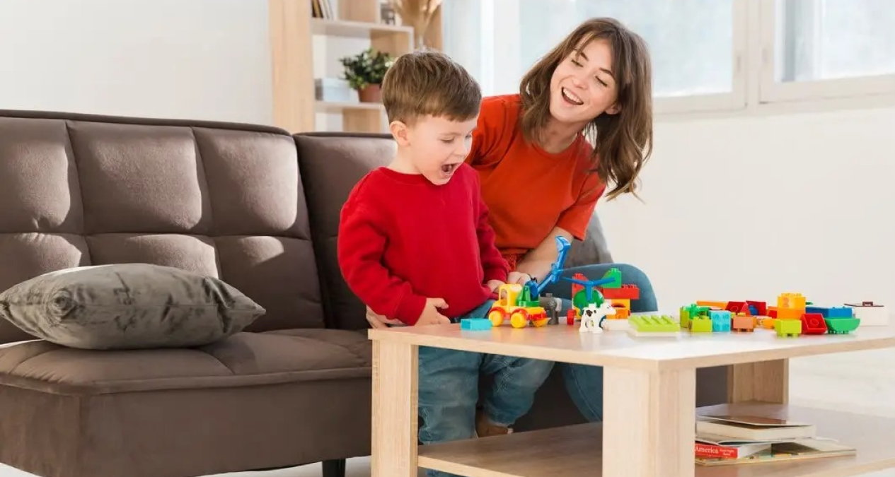 Parent playing with Kid