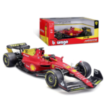 Bburago - Iron F1-75 - Italy Monza GP 2022-1/18, Red/Yellow