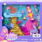 Barbie Mermaid Nurturing Playset, Chelsea Mermaid Doll With 4 Pets And Coral Reef