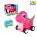 T-Rex Dinosaur Plush R/C Car – Washable, Block-Compatible Toy for Kids