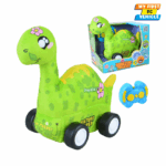 Diplodocus Plush R/C Car for Kids – Soft Washable Dinosaur Remote Toy with DIY Block