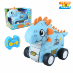 Stegosaurus Plush R/C Car – Washable, Soft Dinosaur Remote Toy for Kids – DIY Block