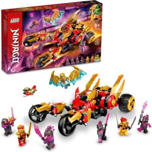 LEGO NINJAGO Kai’s Golden Dragon Raider 71773 Building Blocks Toy Set