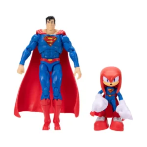 DC X Sonic the Hedgehog Knuckles and Superman Action Figure