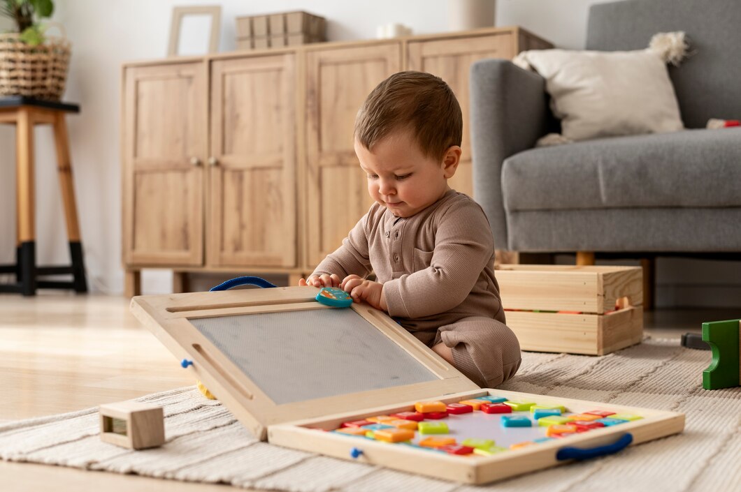 Child Playing With Colorful Toys Full Shot | Play and Dream Toys UAE