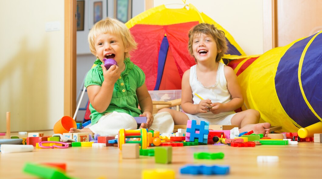 Children Playing With Blocks | Play and Dream Toys UAE