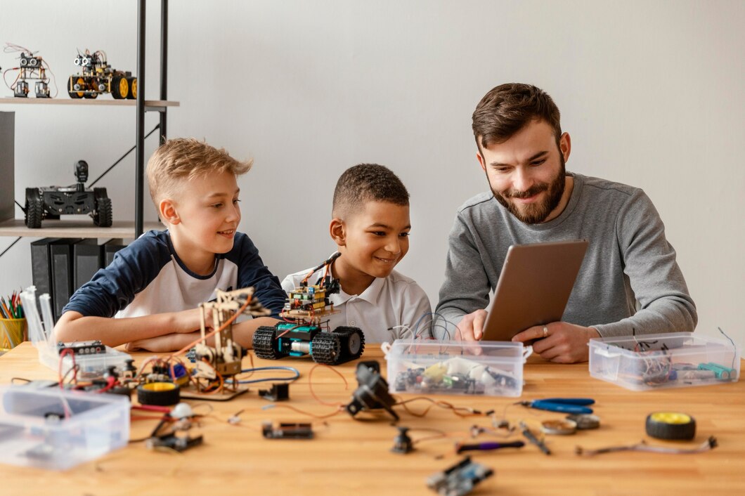 Father Sons Making Robot | Play and Dream Toys UAE