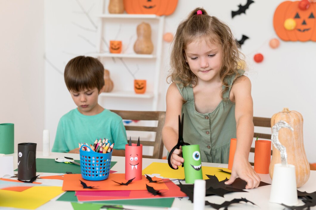 Front View Kids With Halloween Conceptt | Play and Dream Toys UAE