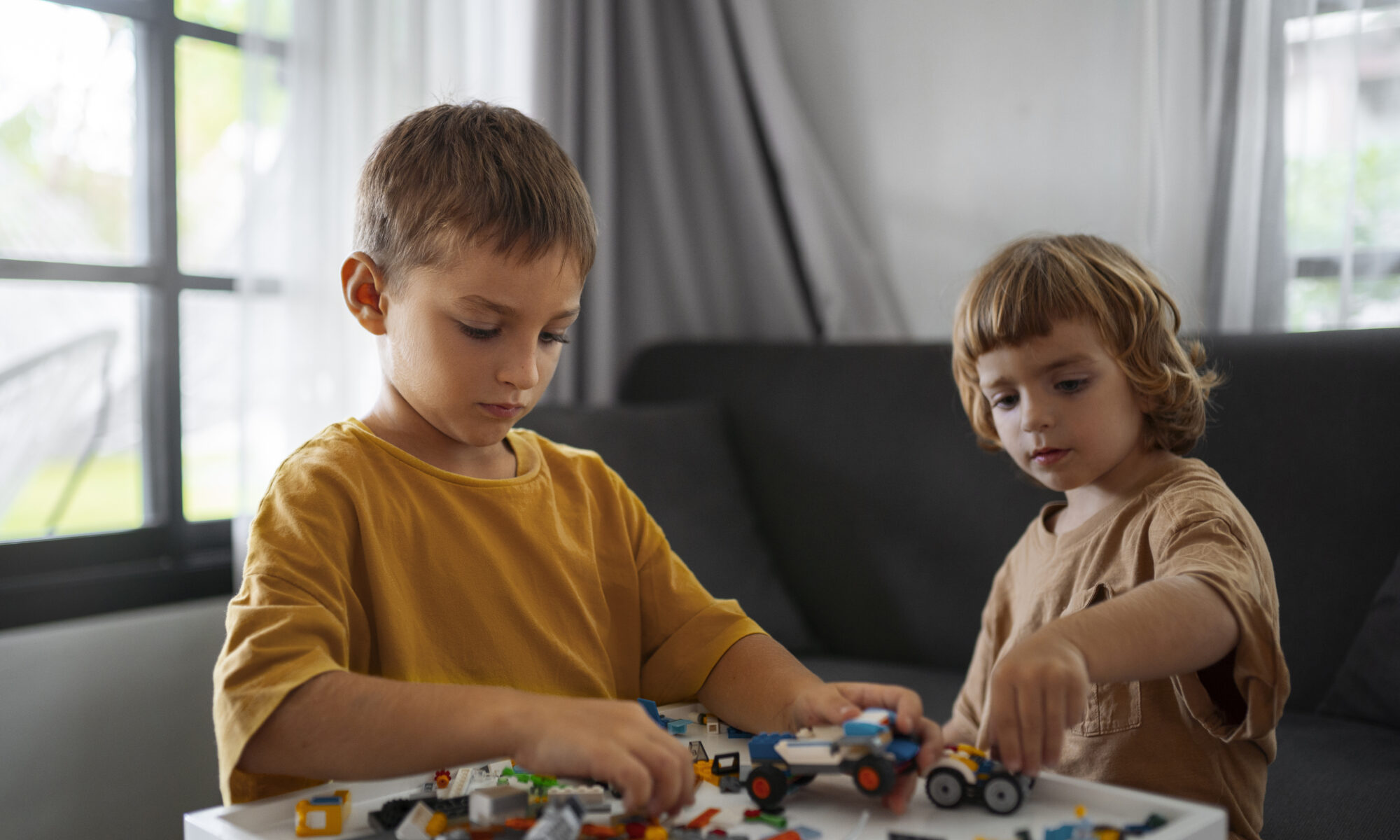 Medium Shot Kids Playing With Toys Indoors | Play and Dream Toys UAE