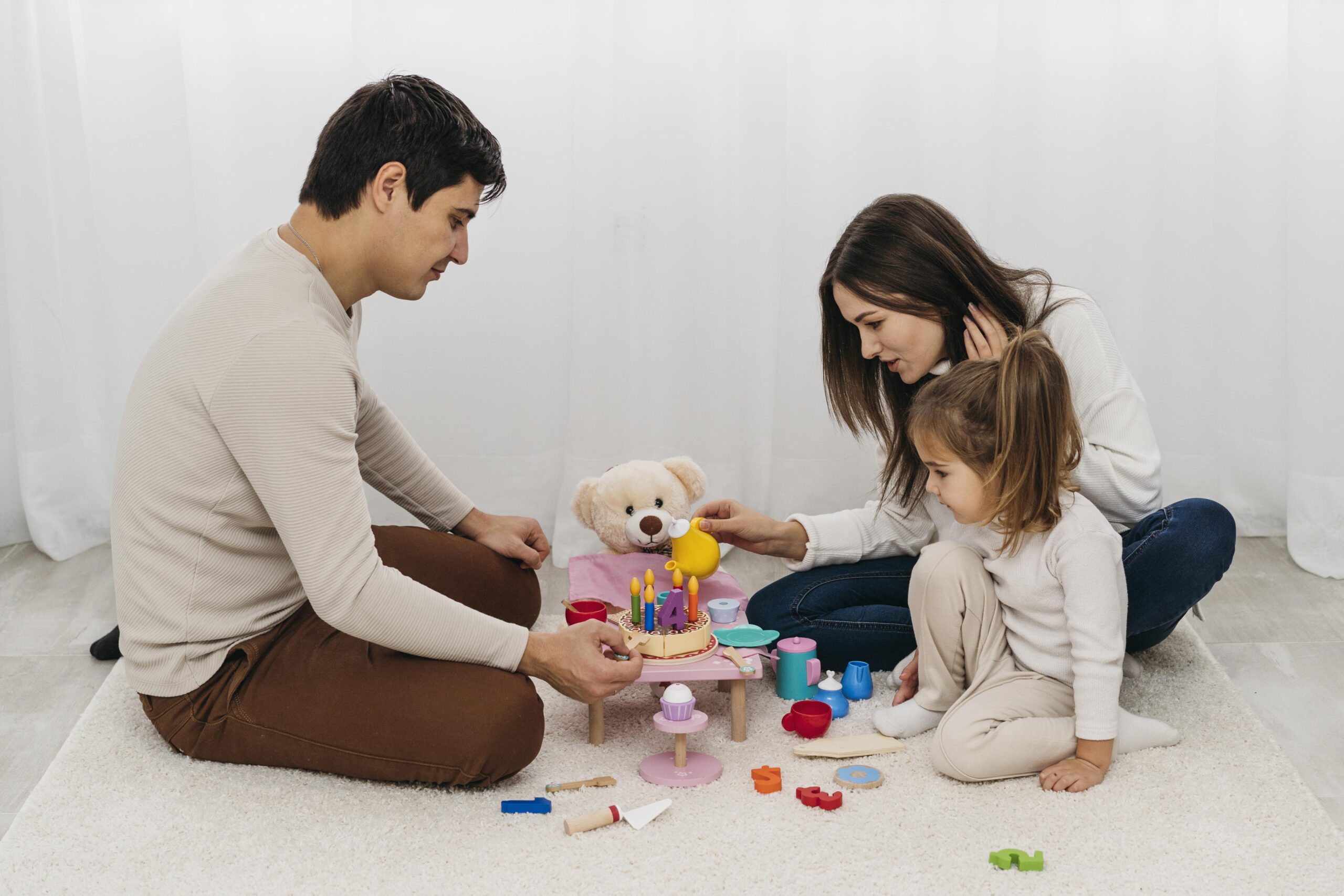 Mother Father Playing With Daughter Home | Play and Dream Toys UAE