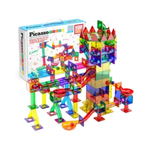 Picasso Tiles Magnetic Marble Run & Race Track Set