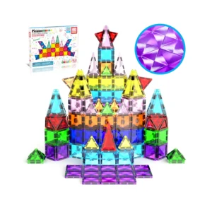 PicassoTiles Mini Diamond Travel Size 40pc Building Block Tile Set