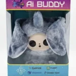 Jopark AI Buddy Echo Soft Toy – Interactive Plush with Real-Time Q&A, Emotional Support & AI Learning Companion (25 cm, Grey)