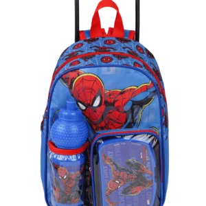 Imgi Marvel Spiderman In Kids Trolley Backpack With Lunch Box Water Bottle Set | Play and Dream Toys UAE