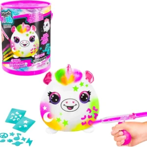 Canal Toys Airbrush Plush Neon Squish Pals (Paint Can Edition)