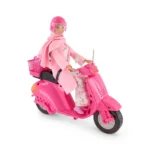 Fulla Doll with Pink Motorcycle